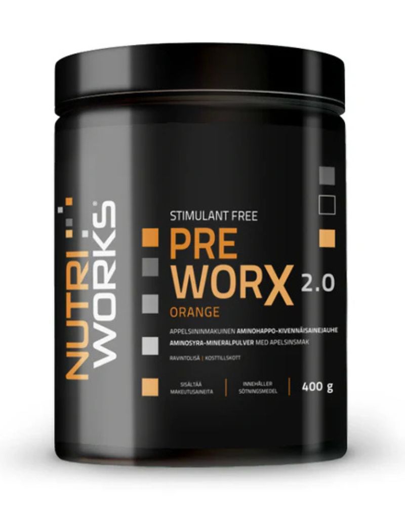 Nutri Works Pre WorX 2.0 Stimulant Free, 400 g, Orange