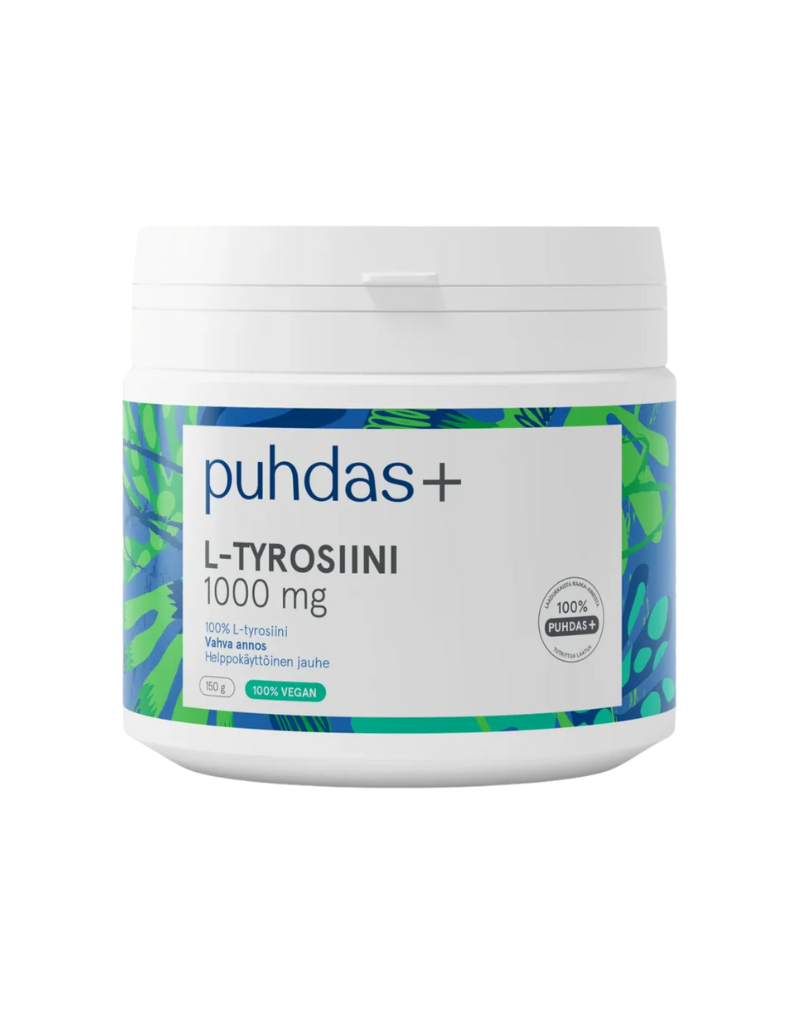 Puhdas+ L-Tyrosiini 1000 mg, 150&nbsp;g