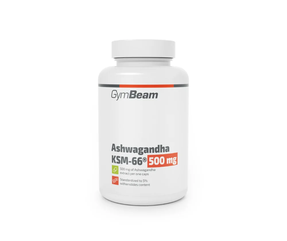 GymBeam Ashwagandha KSM-66® 500 mg, 90 kaps.