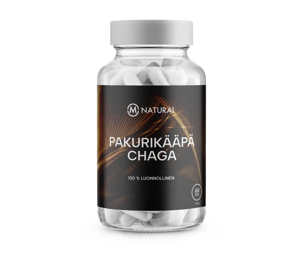 M-Natural Pakurikääpä Chaga, 60 kaps.