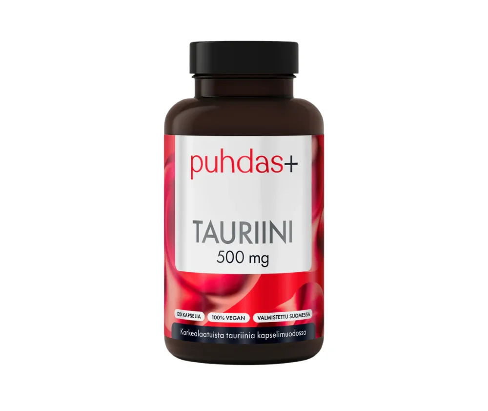 Puhdas+ Tauriini 500 mg, 120 kaps.