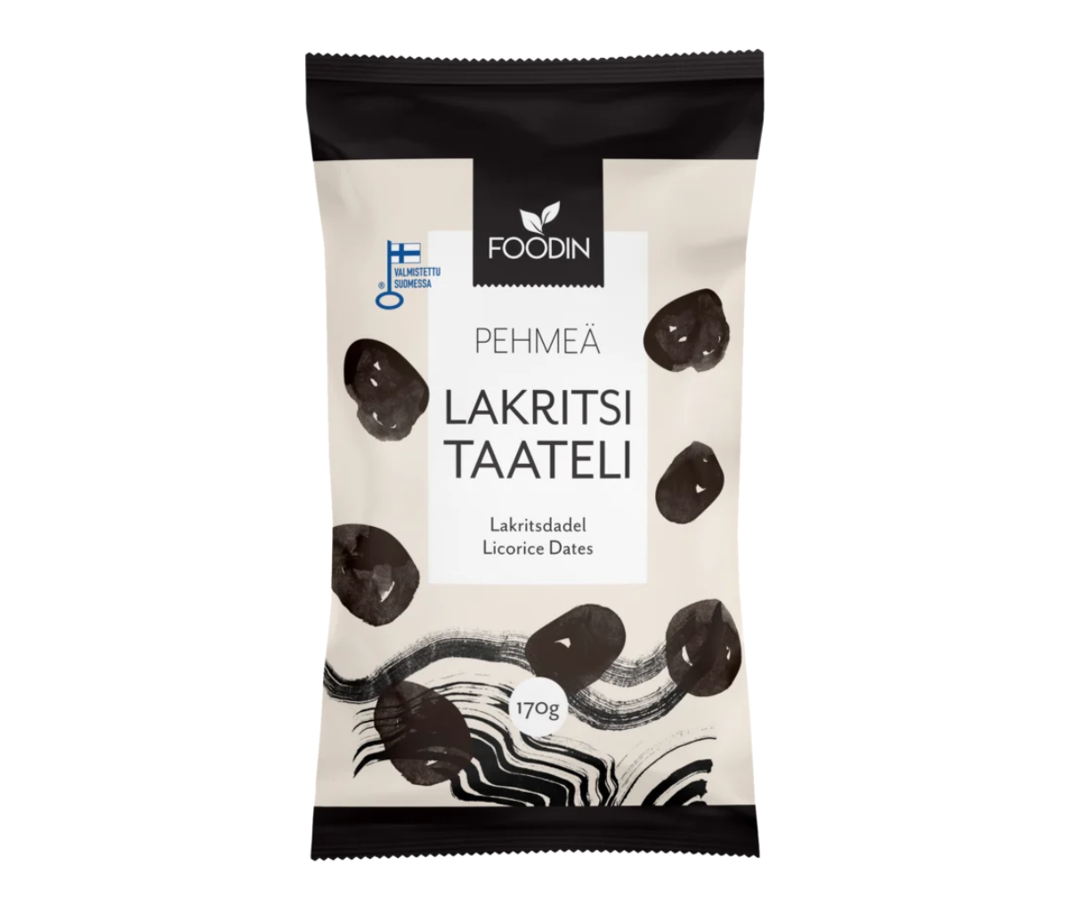 Foodin Lakritsitaatelit, 170&nbsp;g