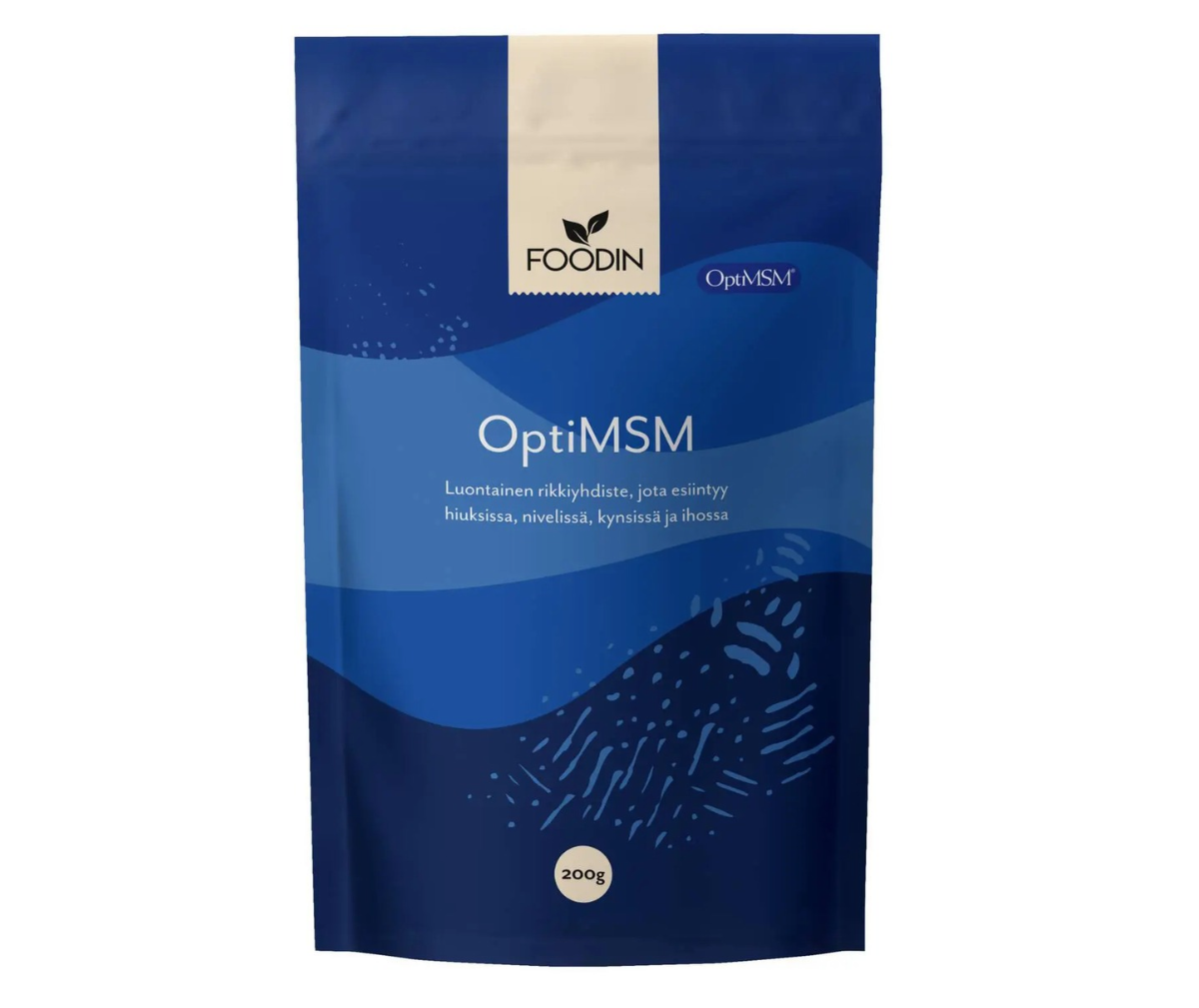 Foodin OptiMSM-hiutale, 200&nbsp;g