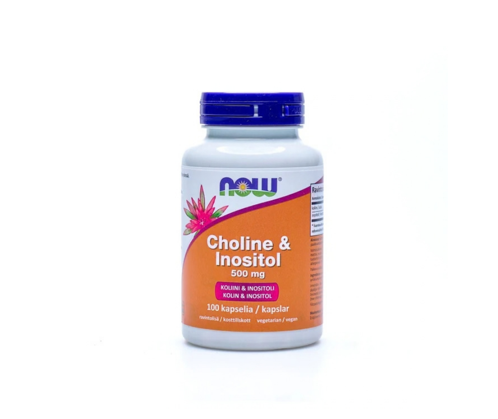 NOW Foods Choline & Inositol 500 mg, 100 kaps.