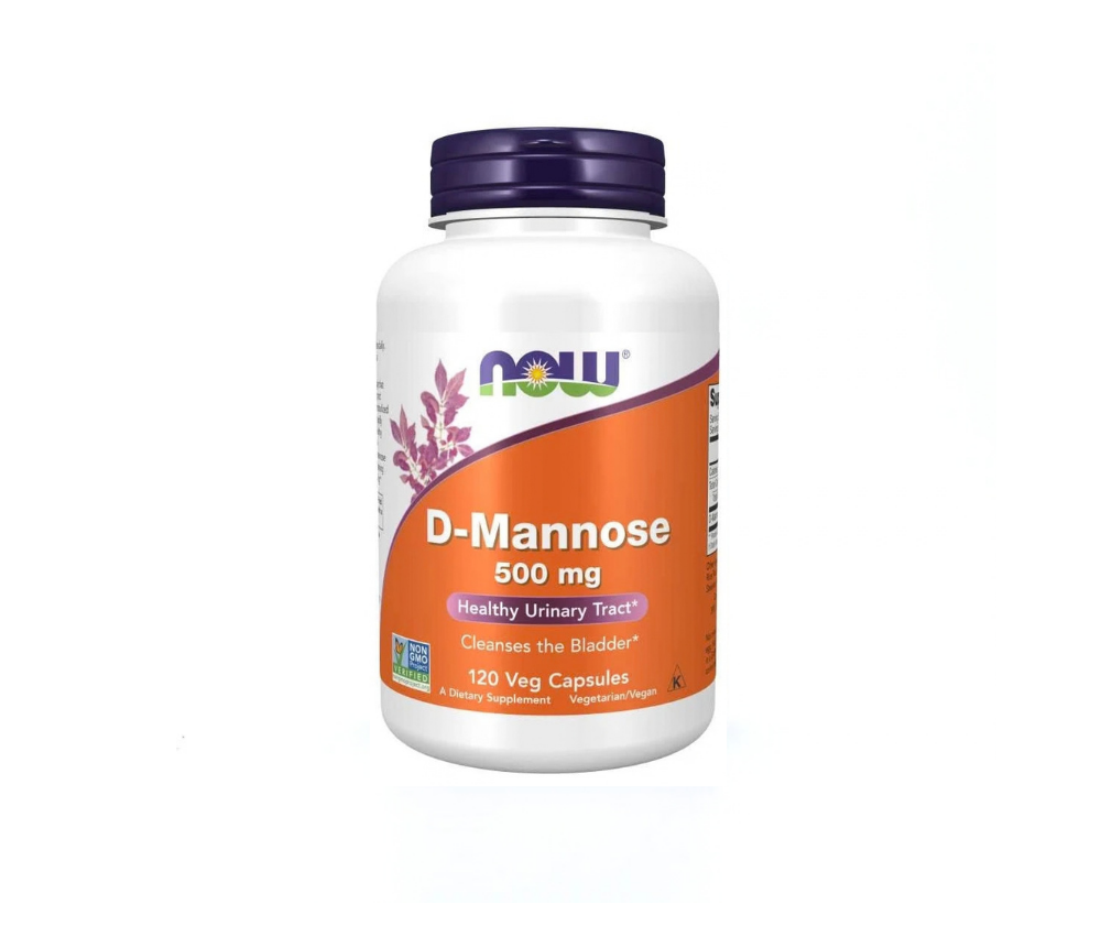NOW Foods D-Mannose 500 mg, 120 kaps.