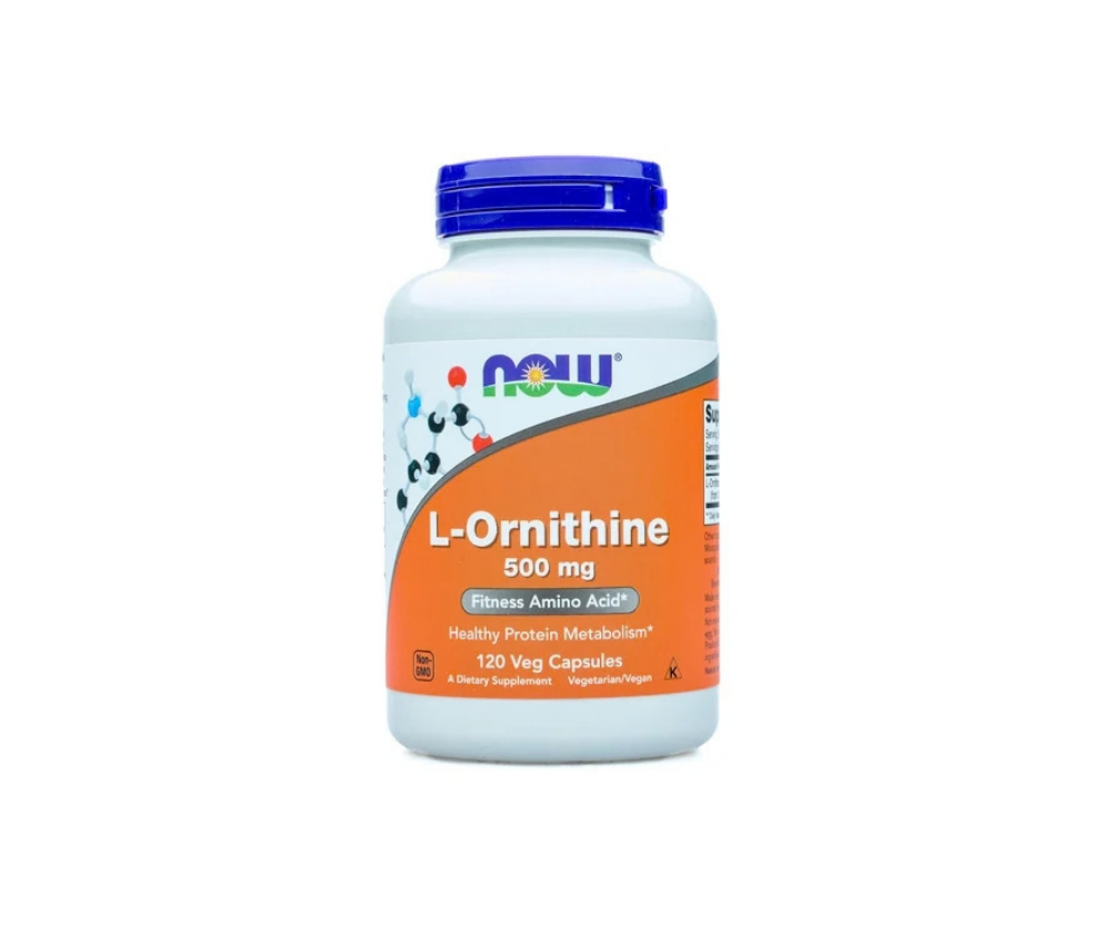 NOW Foods L-Ornithine 500 mg, 120 kaps.