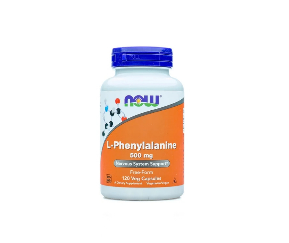 NOW Foods L-Phenylalanine 500 mg, 120 kaps.