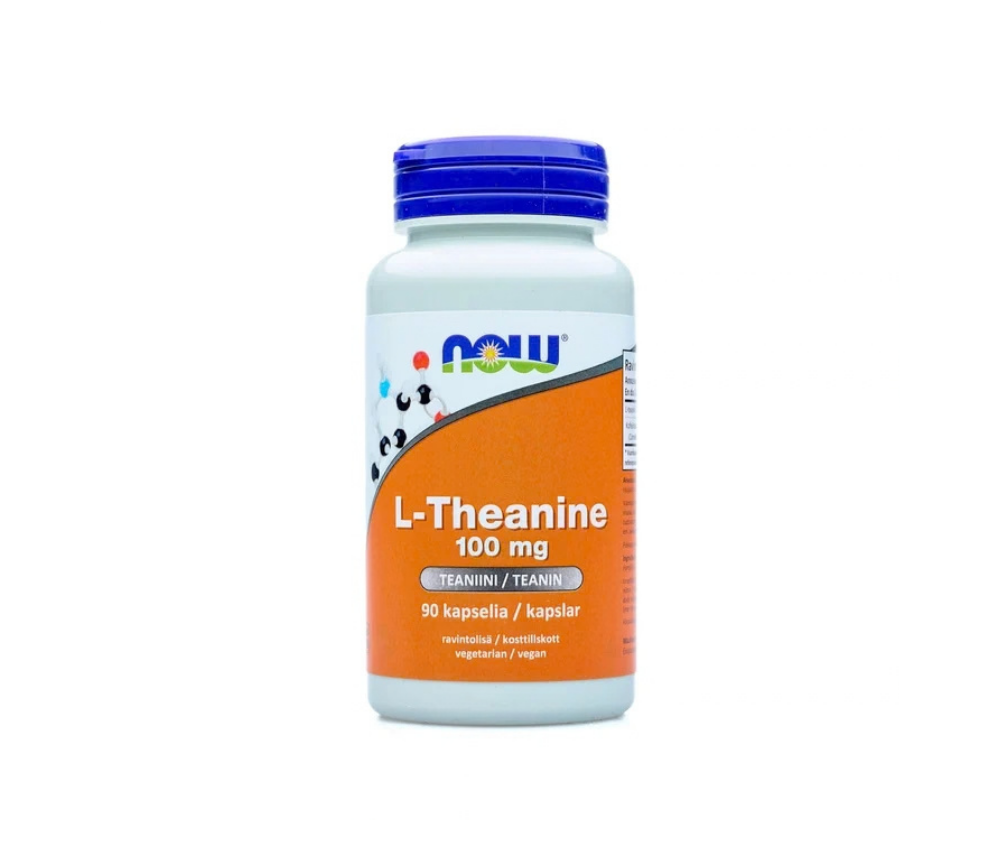 NOW Foods L-Theanine 100 mg, 90 kaps.