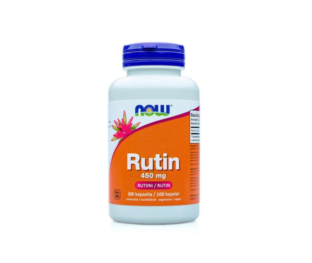 NOW Foods Rutin 450 mg, 100 kaps.