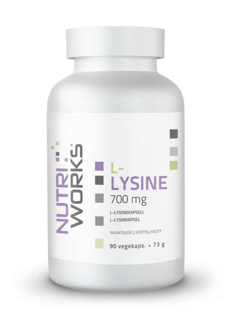 Nutri Works L-Lysine 700 mg, 90 kaps. (24.11.2026)