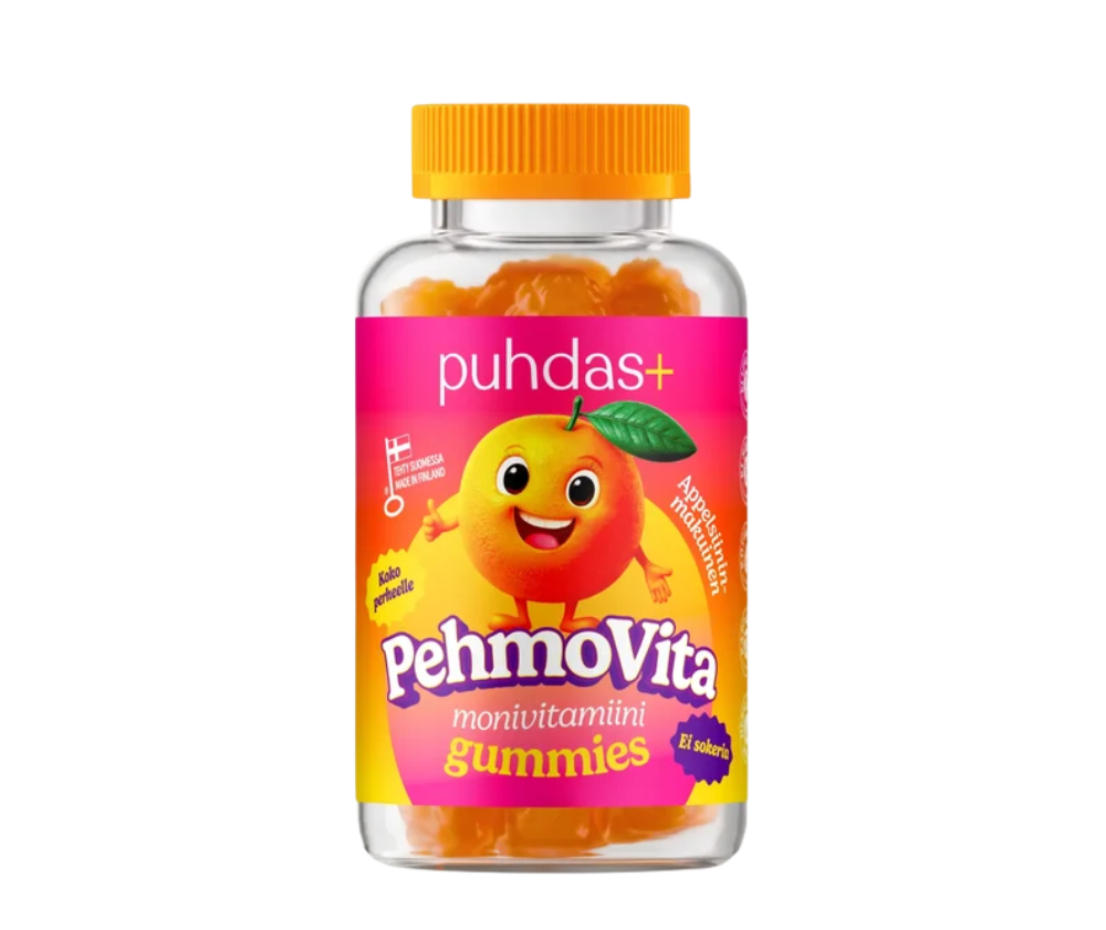 Puhdas+ PehmoVita Monivitamiini Gummies, 75 kpl