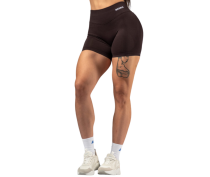 NEBBIA Push-Up Short Leggings with High Waist Power 893, Dark Brown