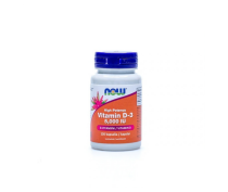 NOW Foods Vitamin D-3 5000 IU (125 mcg), 120 kaps.