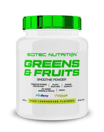 Scitec Greens & Fruits, 600 g, Pear-Lemongrass