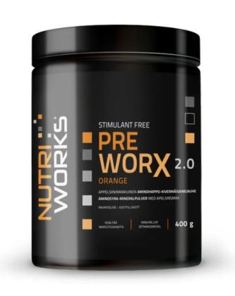 Nutri Works Pre WorX 2.0 Stimulant Free, 400 g, Orange