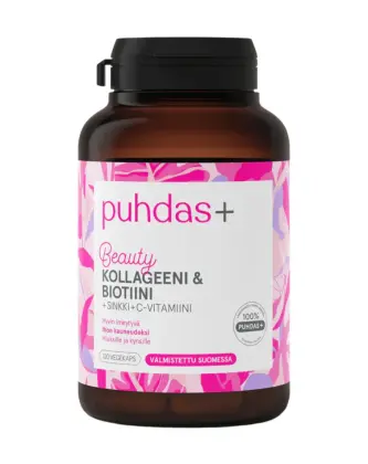 Puhdas+ Beauty Kollageeni & Biotiini, 120 kaps.