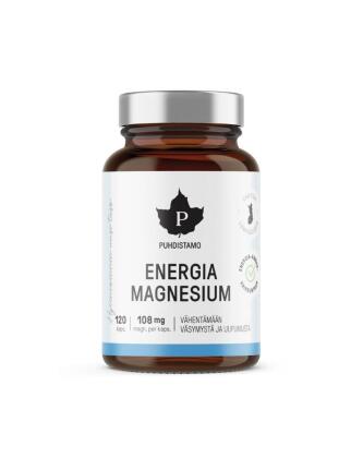 Puhdistamo Energia Magnesium, 120 kaps.
