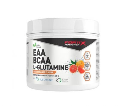 Fortix EAA BCAA L-Glutamine, 400&nbsp;g, Blood Orange