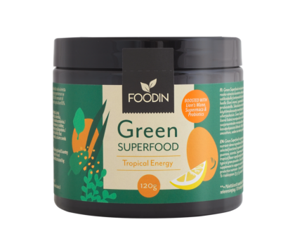 Foodin Green Superfood, 120&nbsp;g, Tropical Energy