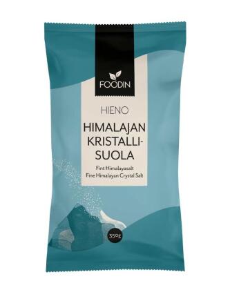Foodin Hieno Himalajan Kristallisuola, 350&nbsp;g