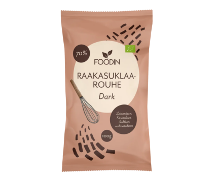 Foodin Raakasuklaarouhe Dark, 100&nbsp;g