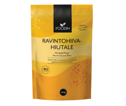 Foodin Ravintohiivahiutale + B12, 100&nbsp;g