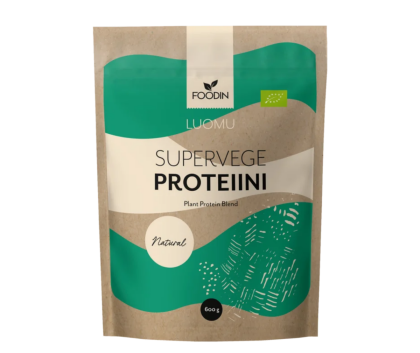 Foodin Supervegeproteiini, 600&nbsp;g, Maustamaton