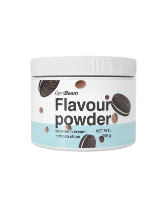 GymBeam Flavour Powder, 250&nbsp;g, Cookies 'n Cream with Choco Chips