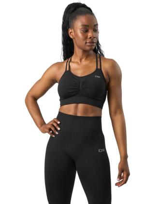 ICIW Define Seamless Scrunch Sports Bra, Black (Kampanjatuote)