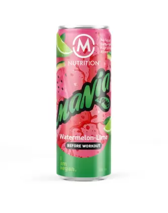 M-Nutrition Mania Before Workout valmisjuoma, 330 ml, Watermelon-Lime (04/2026)