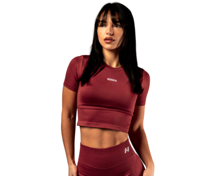 NEBBIA Seamless Short-Sleeve Top Power 891, Red