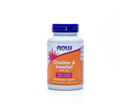 NOW Foods Choline & Inositol 500 mg, 100 kaps.