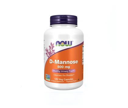 NOW Foods D-Mannose 500 mg, 120 kaps.