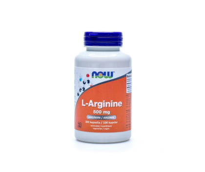 NOW Foods L-Arginine 500 mg, 100 kaps.