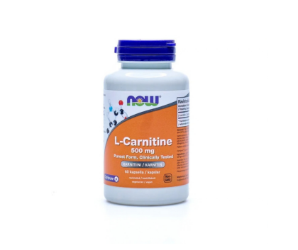 NOW Foods L-Carnitine 500 mg, 60 kaps.