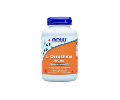 NOW Foods L-Ornithine 500 mg, 120 kaps.