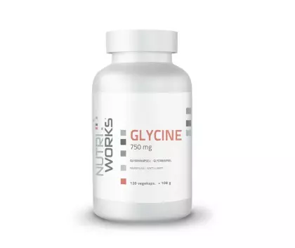 Nutri Works Glycine, 750 mg, 120 kaps.