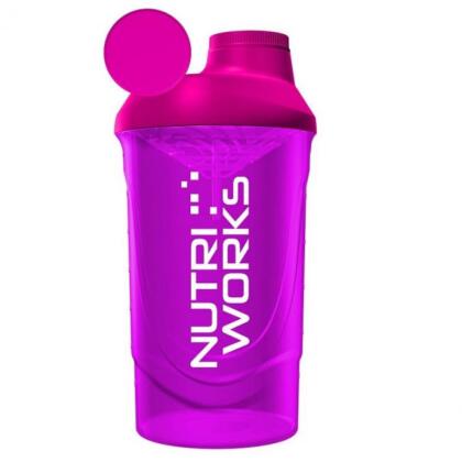 Nutri Works Shaker, 600 ml, Pinkki