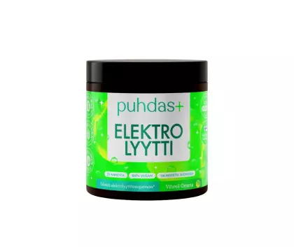 Puhdas+ Elektrolyytti, 120&nbsp;g, Vihreä Omena
