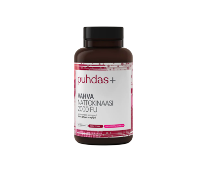 Puhdas+ Vahva Nattokinaasi 2000 FU, 120 kaps.