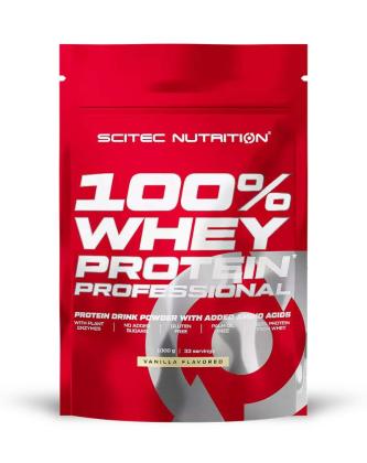 SCITEC 100% Whey Protein Professional 1&nbsp;kg (Bag), Vanilla