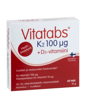 Vitatabs K2 100 µg + D3, 60 tabl.