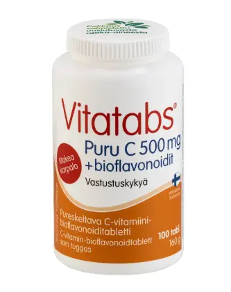 Vitatabs Puru C 500 mg + bioflavonoidit, 100 tabl.