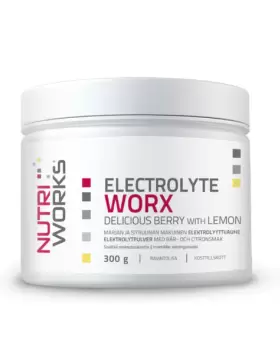 Nutri Works Electrolyte WorX, 300&nbsp;g, Delicious Berry with Lemon