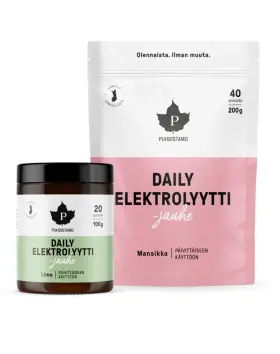 Puhdistamo Daily Elektrolyyttijauhe