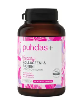 Puhdas+ Beauty Kollageeni & Biotiini, 120 kaps.