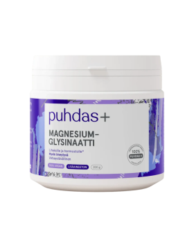 Puhdas+ Magnesiumglysinaatti, 200&nbsp;g