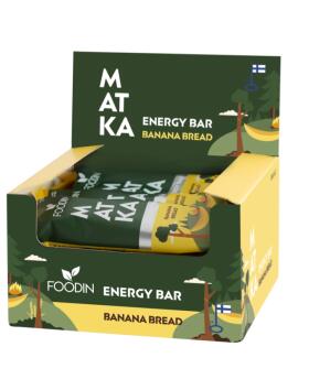 12 kpl Foodin MATKA Energy Bar, 50&nbsp;g, Banana Bread