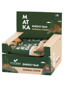 12 kpl Foodin MATKA Energy Bar, 50&nbsp;g, Oatmeal Cookie