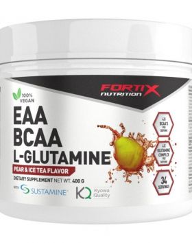 Fortix EAA BCAA L-Glutamine, 400&nbsp;g, Pear & Ice Tea